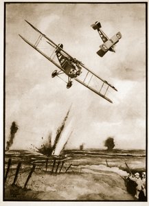 Trench Strafing, kuvitus John Hamiltonin Flying Memoriesista
