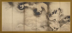 Lohikäärmeet ja pilvet, Momoyama tai Edo kausi, 1590-1640.