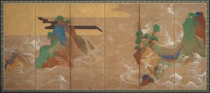 Aallot Matsushimassa 1600-luvulla.