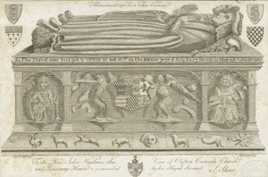 Clifton Campville Church - Vernon Monument: kaiverrus, nd [1762-1802] tekijältä Stebbing Shaw