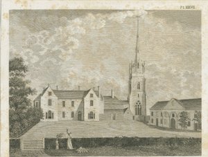 Clifton Campvillen kirkko: kaiverrus, nd [c 1790] tekijältä Stebbing Shaw
