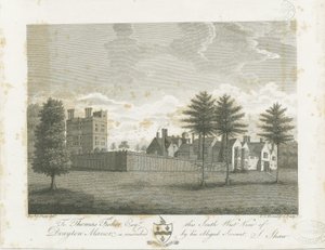 Drayton Bassett - "Drayton Manor": kaiverrus, nd [1795] tekijältä Stebbing Shaw