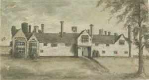 Drayton Bassett - "Drayton Manor": akvarellimaalaus, nd [1789]
