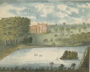 Freeford Hall: akvarellimaalaus, nd [1762-1802] tekijältä Stebbing Shaw