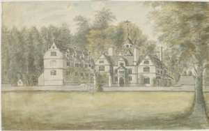 Norton Canes - Little Wyrley Hall: akvarellimaalaus, nd [1762-1802]