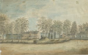 Rushall Castle/Hall: akvarellimaalaus, nd [1791] tekijältä Stebbing Shaw