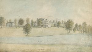 Shenstone - Little Aston Hall: akvarellimaalaus, nd [1762-1802] tekijältä Stebbing Shaw