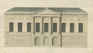 Stafford - County Gaol: vesivärimaalaus, nd [n. 1794] (maalaus) (maalaus) tekijältä Stebbing Shaw