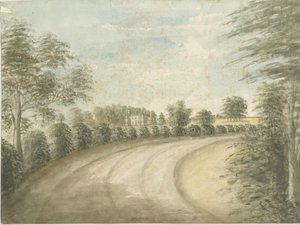 Statfold Hall: akvarellimaalaus, nd [1762-1802] tekijältä Stebbing Shaw