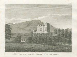 Stourton Castle ja Kinver Edge: kaiverrus, nd [1799] (painettu) tekijältä Stebbing Shaw