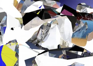 Pirstaloitunut geometrinen abstrakti tekijältä Stefan Fransson