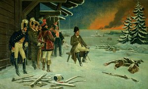 Napoleon Maloyaroslavetsissa (öljy kankaalle)