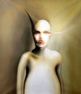 Vääristynyt surrealistinen muotokuva tekijältä Stefano Mazzolini