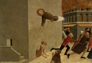 Siunattu Ranieri Rasini vapauttamassa köyhiä Firenzen vankilasta, San Francesco de Borgo San Sepolcron polyptyykin predellapaneeli, 1437-44 (katso myös 95743)