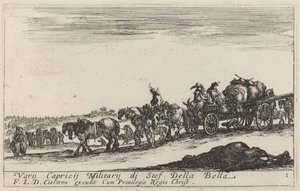 Matkatavarajuna, c. 1641. tekijältä Stefano della Bella