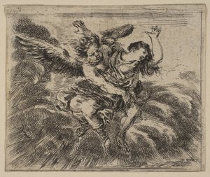 Boreas ja Oreithyia, Game of Mythology Jeu de la Mythologie, 1644. tekijältä Stefano della Bella