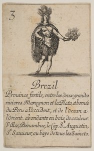 Brasilia, "Game of Geography" -pelistä Game of Geography, 1644. tekijältä Stefano della Bella