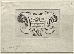 Caprices: Otsikkosivu. tekijältä Stefano della Bella