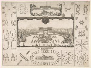 Karuselli Firenzessä suurherttua Ferdinand II:n häille, 1637. tekijältä Stefano della Bella