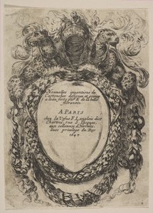 Kasetti, jonka otsikko on: Uudet patruunoiden keksinnöt, 1647. tekijältä Stefano della Bella