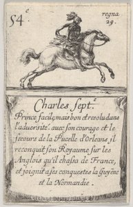 Charles Sept.-e Prince facile..., Game of the Kings of France Jeu des Rois de Fr..., 1644. tekijältä Stefano della Bella