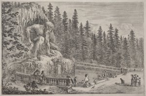 Apenniinien kolossaalipatsas tekijältä Stefano della Bella