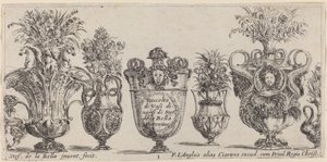 Upeita maljakoita, luultavasti vuodelta 1646. tekijältä Stefano della Bella