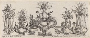 Upeita maljakoita, luultavasti vuodelta 1646. tekijältä Stefano della Bella