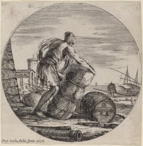 Galley Slave kuljettaa laivan lastia tekijältä Stefano della Bella