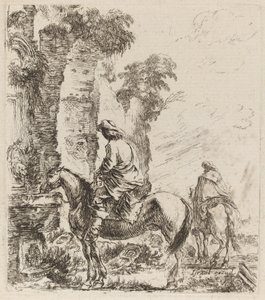 Maisema ratsumiesten kanssa, 1646. tekijältä Stefano della Bella