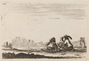 Lords and Ladies Conversing, 1642. tekijältä Stefano della Bella
