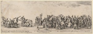 Hänen ylhäisyytensä tallimestari ja kaksikymmentä palvelijaa, 1633. tekijältä Stefano della Bella