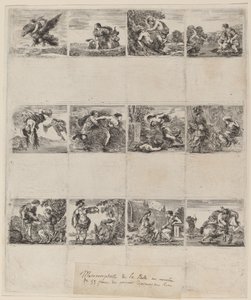 Mytologiset pelikortit, 1644. tekijältä Stefano della Bella