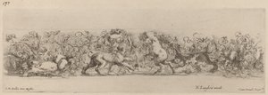 Koristefriisi viiniköynnöksellä, luultavasti 1648. tekijältä Stefano della Bella