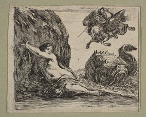 Perseus ja Andromeda, 1644. tekijältä Stefano della Bella