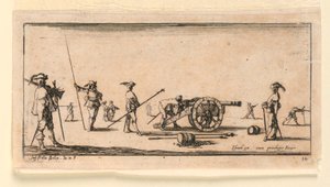 Levy 10, "Designs for Some Troop Conduct, Cannons, and Attacks on Towns" tekijältä Stefano della Bella