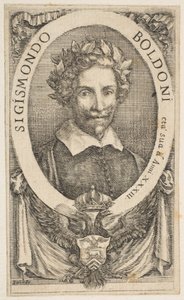 Runoilija Sigismond Boldonin muotokuva, 1656. tekijältä Stefano della Bella
