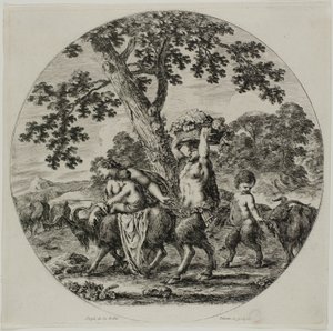 Satyr-perhekävely tekijältä Stefano della Bella