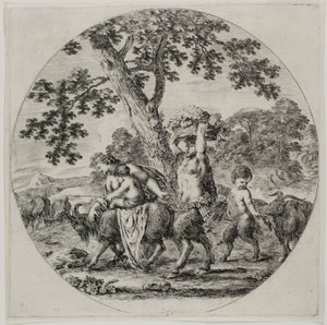 Satyr-perhekävely tekijältä Stefano della Bella