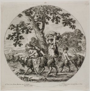 Satyr-perhekävely tekijältä Stefano della Bella