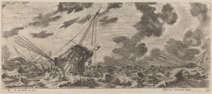 Laiva Tempestissä, 1644. tekijältä Stefano della Bella