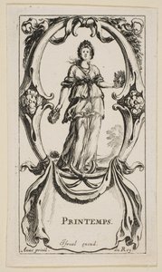 Spring Printemps, The Four Seasonsista, n. 1641. tekijältä Stefano della Bella