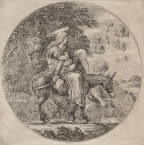 Lento Egyptiin, luultavasti 1662. tekijältä Stefano della Bella