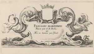 "Paysages maritimes" otsikkosivu tekijältä Stefano della Bella