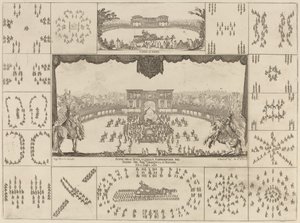 Firenzessä järjestetty suurherttua Ferdinand II:n hääturnaus, 1637. tekijältä Stefano della Bella