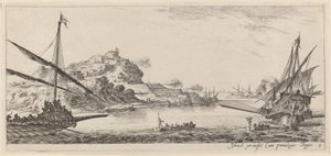 Kaksi keittiötä ja niiden laukaisut vuonna 1647 tai ennen sitä. tekijältä Stefano della Bella