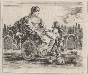 Venus, Game of Mythology Jeu de la Mythologie, 1644. tekijältä Stefano della Bella