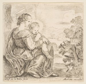 Neitsyt ja Kristus-lapsi, 1641. tekijältä Stefano della Bella