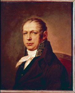 Muotokuva arkkitehti Adrian (Andreyan) D. Zakharov (1761-1811). Stepan Semjonovitš Chtšukinen (Shchukin) (1762-1828) maalaus, öljy kankaalle, ennen vuotta 1804. 1700-luvun venäläistä taidetta. Venäjän valtionmuseo, Pietari.