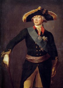 Venäjän keisarin Paavali I:n (1754-1801) muotokuva Stepan Semenovich Shchukinin (1738-1828) maalaus 1800-luvun Pietari, Pietarin linna
